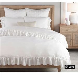 Pottery Barn ruffle bedding set